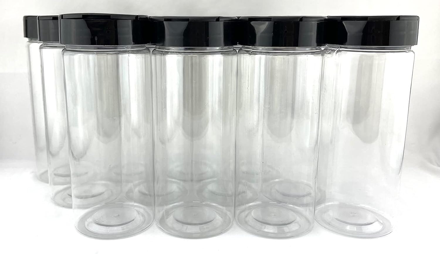 KC Commerce 16 oz Spice Jars with Flip Cap and Inner Seal