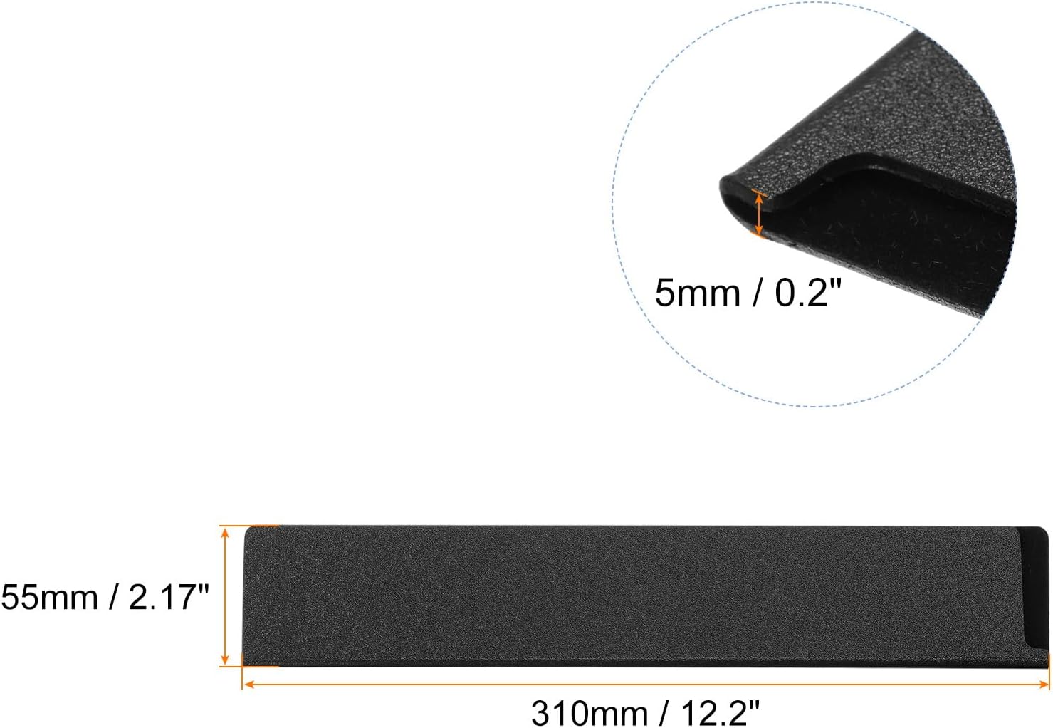 Uxcell Knife Edge Guards 122x22 ABS Blade Protectors 1