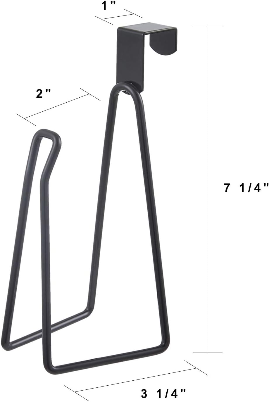 YININE Metal Toilet Paper Holder Stand - Black
