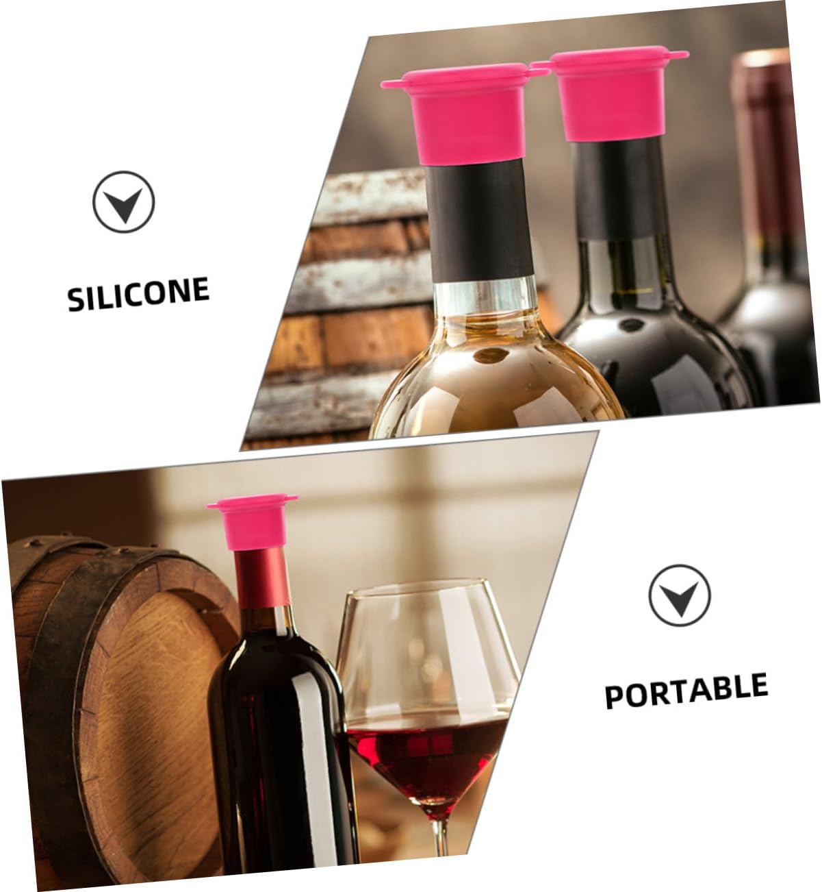 Zerodeko Wine Bottle Stoppers 2pcs Set