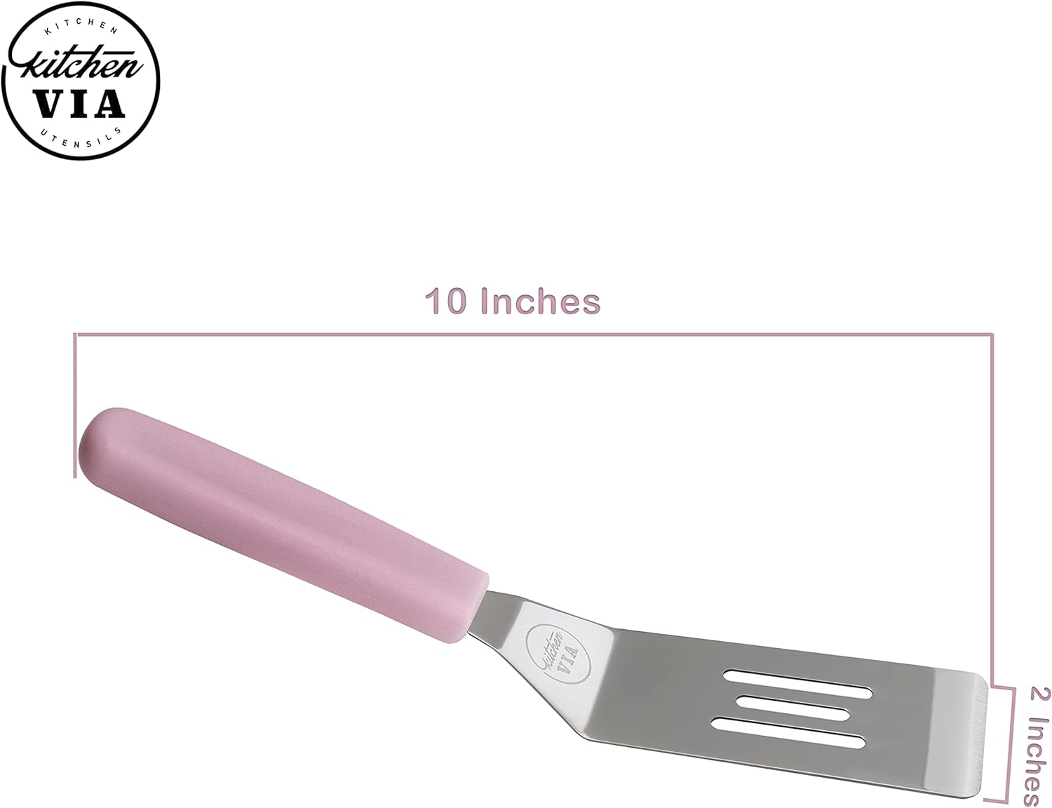 Pink Handle Cookie Spatula - Small and Heat Resistant