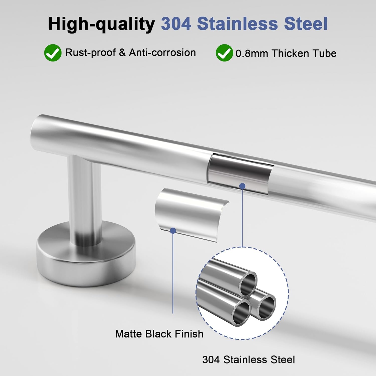SCILIVE 30 Inch Brushed Nickel Towel Bar