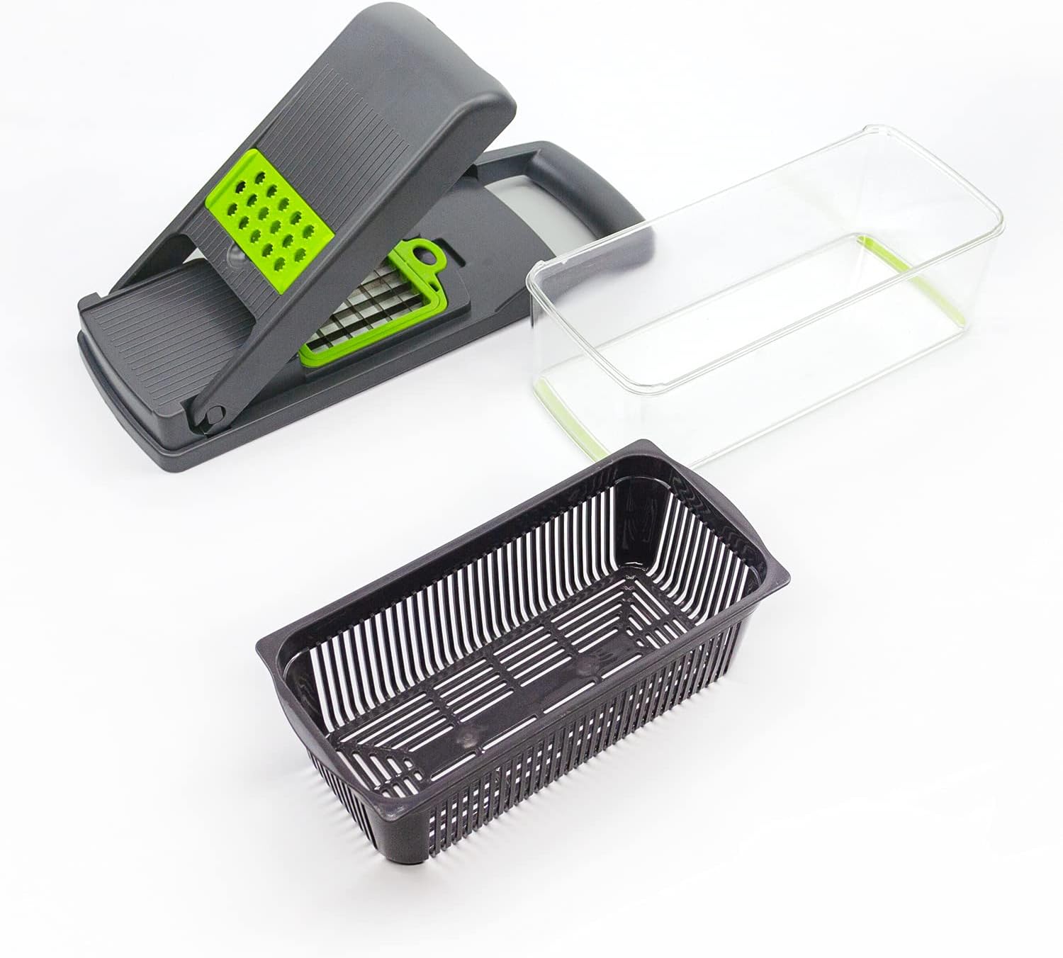 KAUKKO 9-in-1 Veggie Chopper with Container - Black