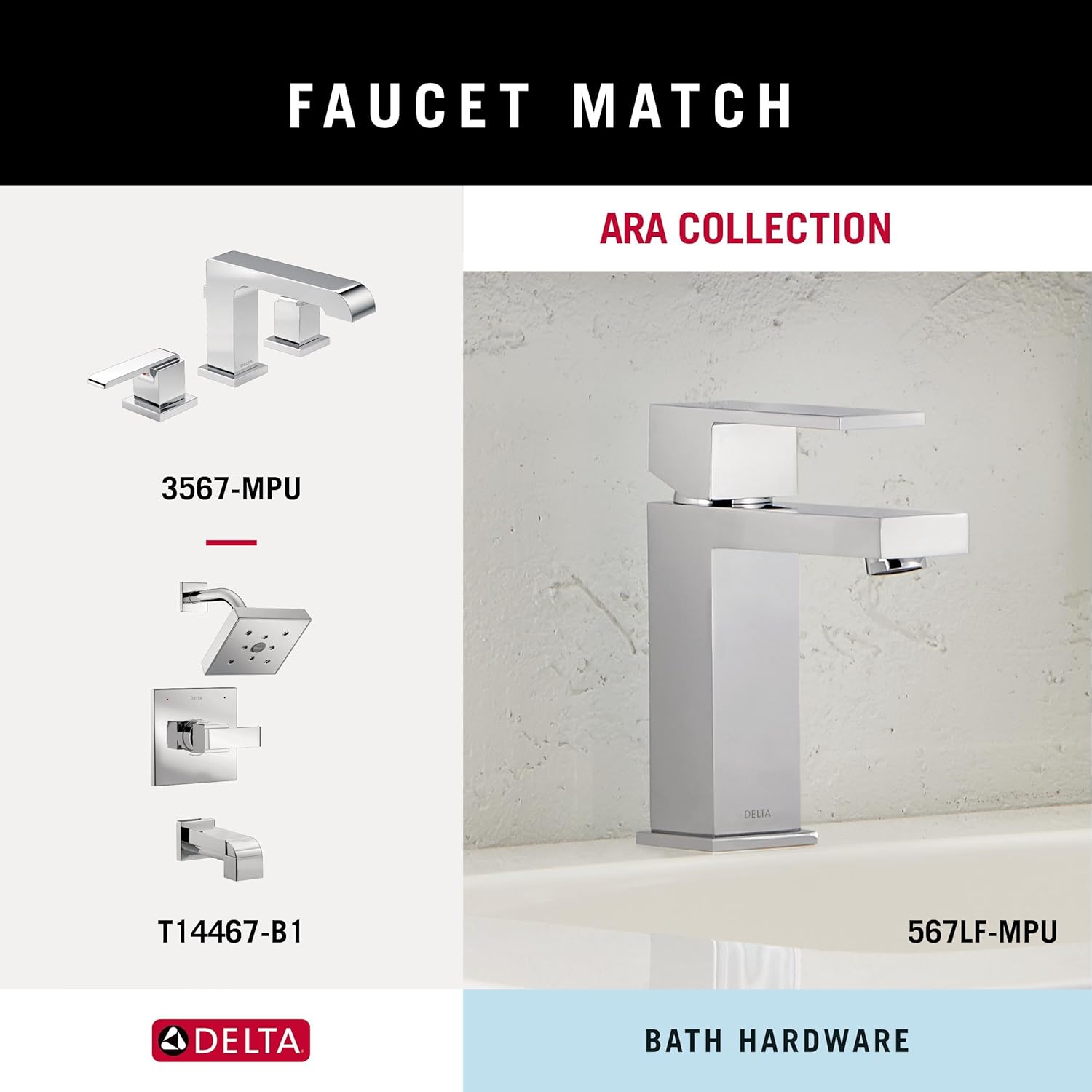 Delta Ara Hand Towel Holder Polished Chrome 1