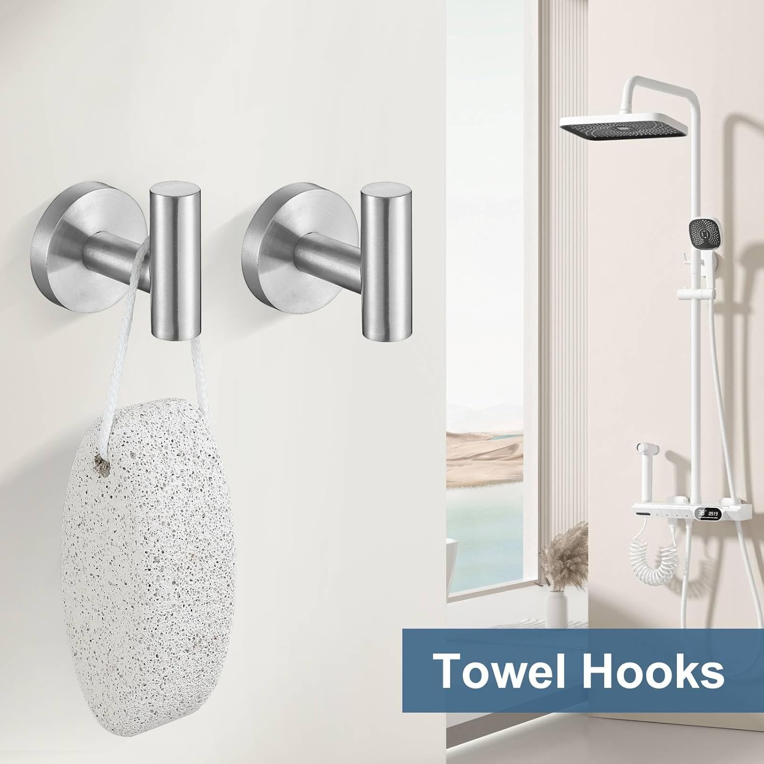 5 Piece Brushed Nickel Towel Bar Set