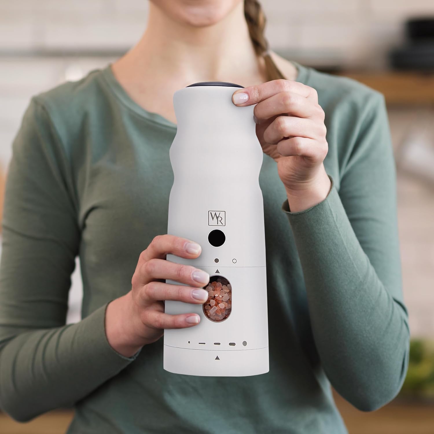 BLACK RAIN Salt Mill - High Output Electric Salt Grinder 1