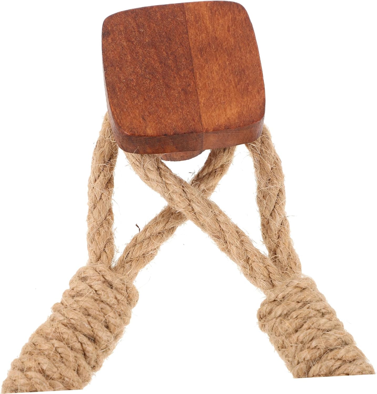 Zerodeko Hand Woven Toilet Paper Holder Walnut Color