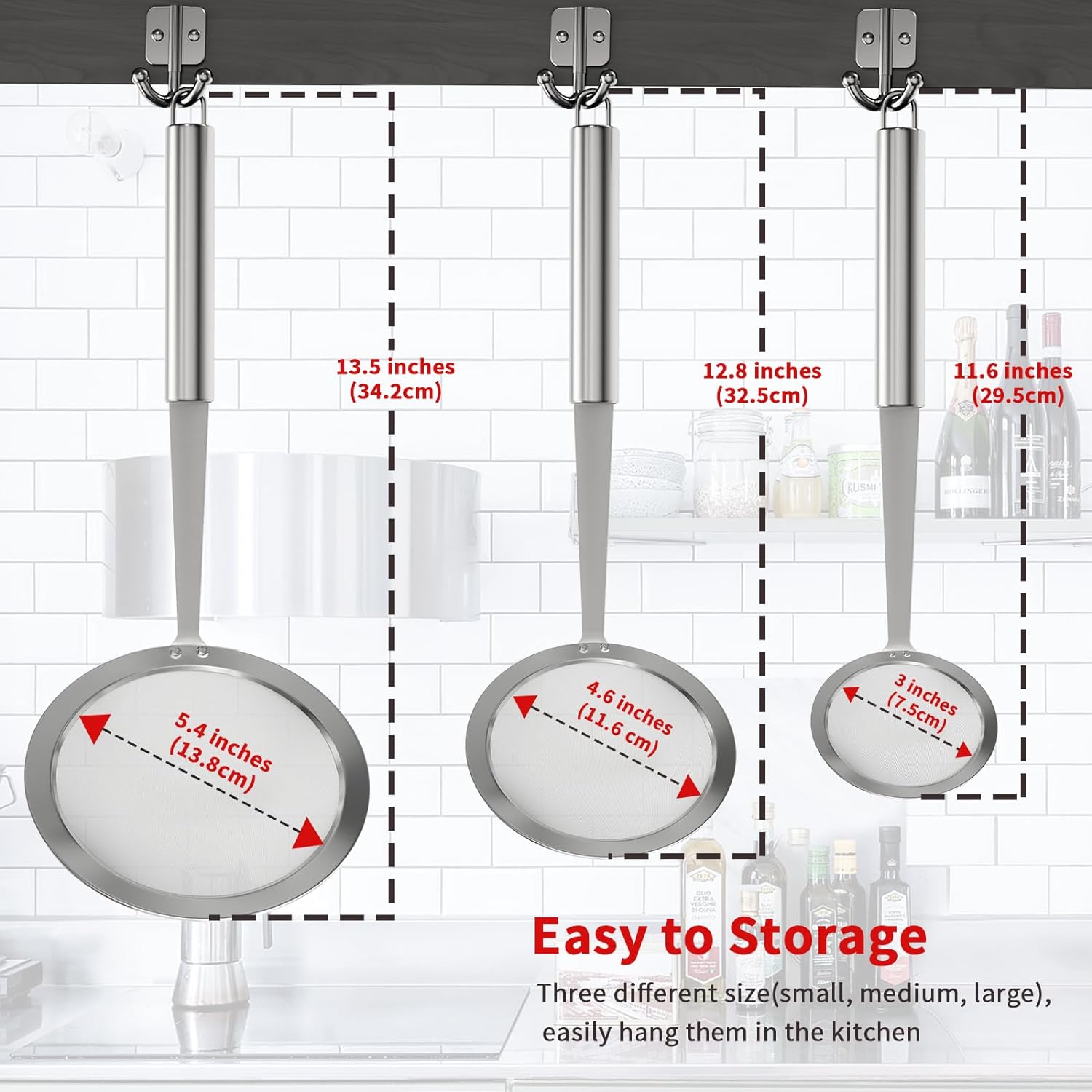 Newness 3 Pack Skimmer Spoon for Fat and Foam Removal