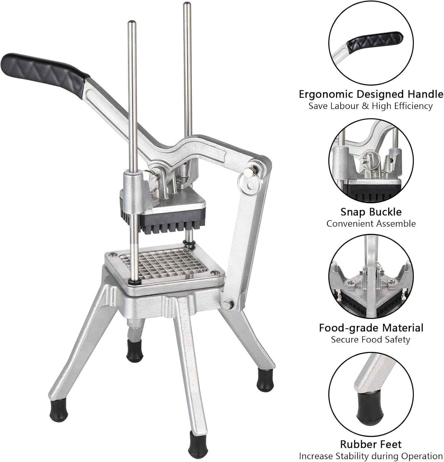 ROVSUN Commercial Vegetable Chopper with 4 Blades and 8-Wedge Blades 1