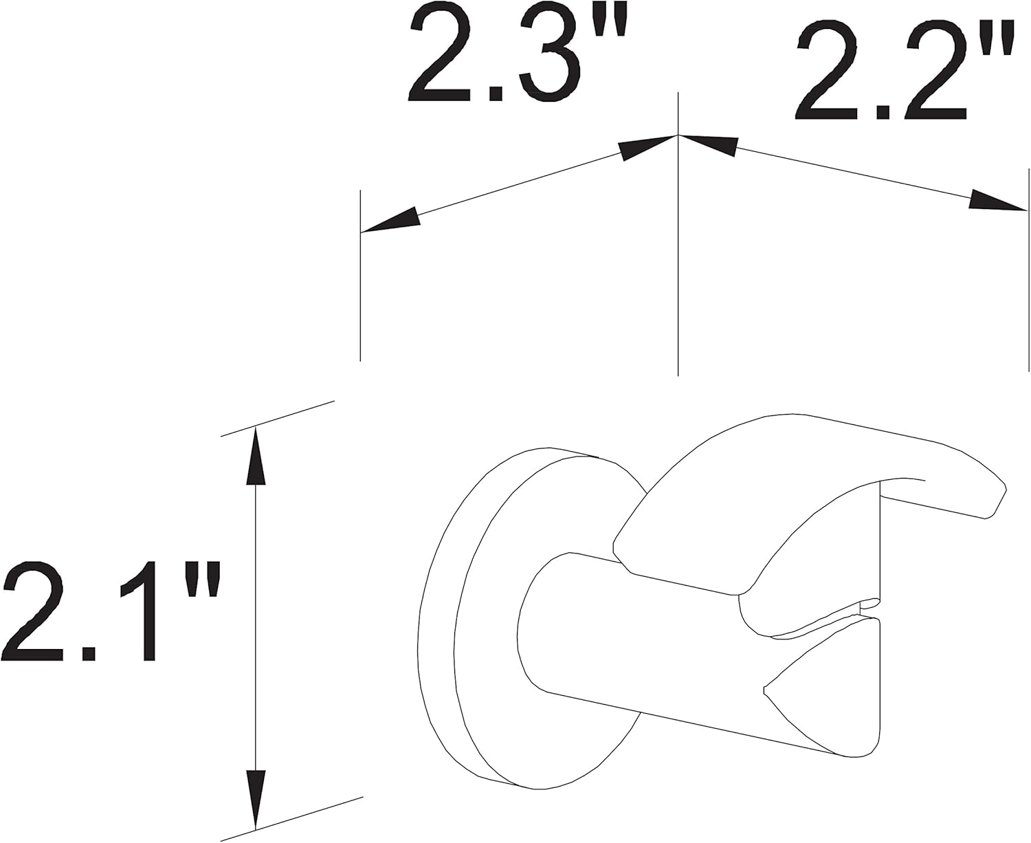 Motiv 0210SN Sine Arched Robe Hook Satin Nickel