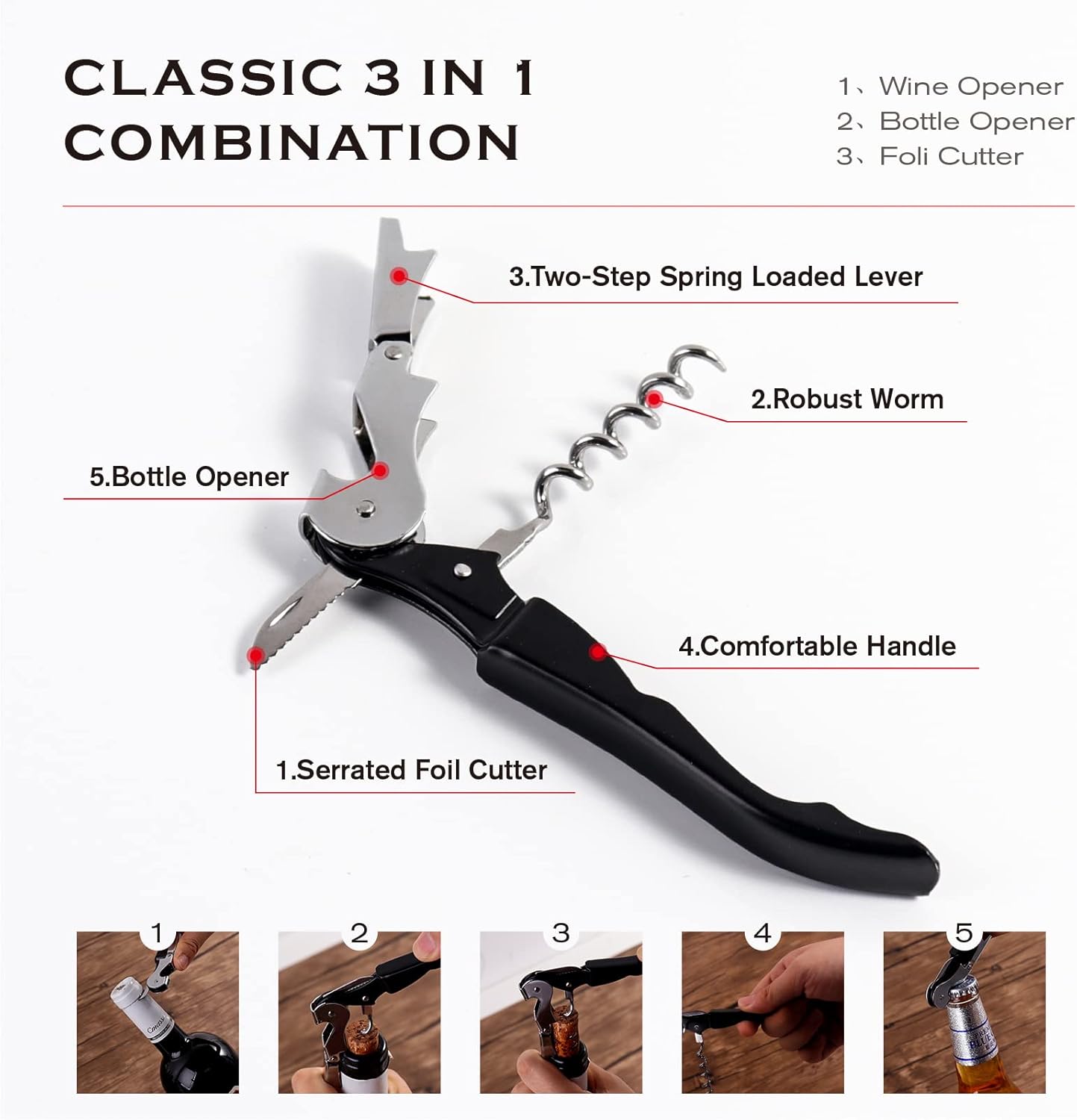 ASTOFLI All-in-One Jar Bottle Opener Set