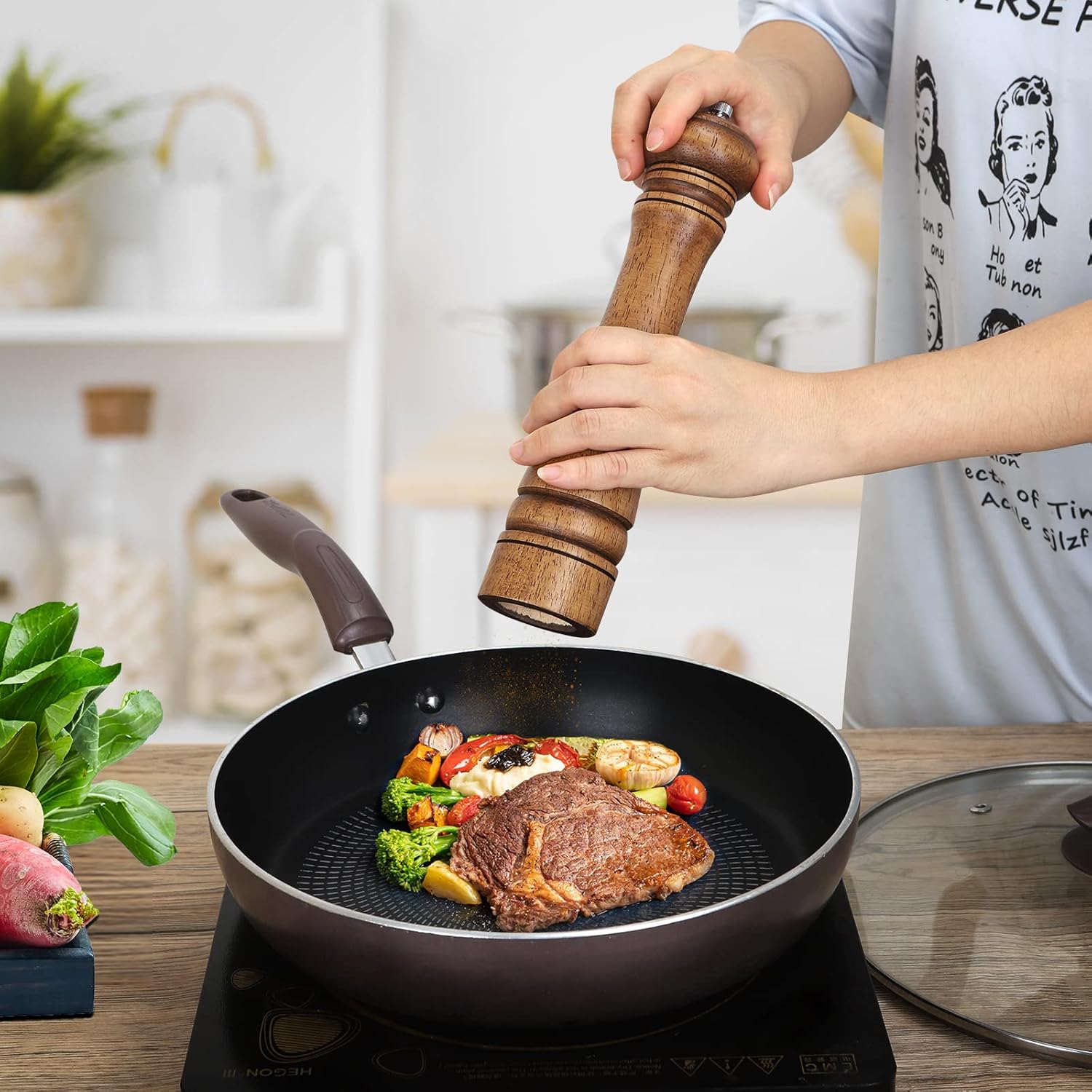 XWXO 10 Inch Pepper Mill with Adjustable Ceramic Rotor 1
