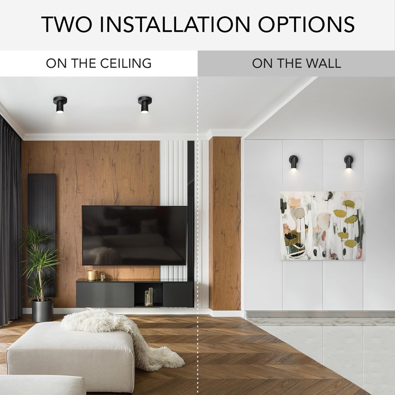 Globe Electric 45 LED Track Light Convertible Wall or Ceiling Mount