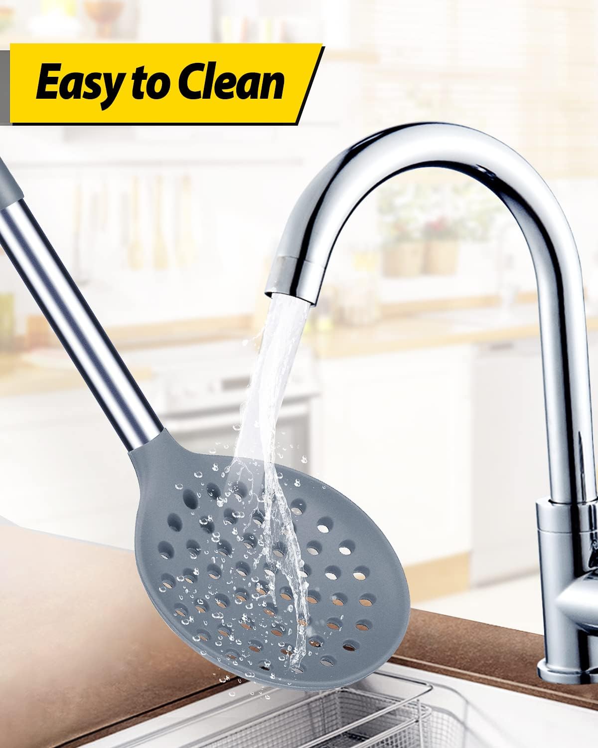 BUNDLEPRO Kitchen Ladle Strainer Set of 2 1