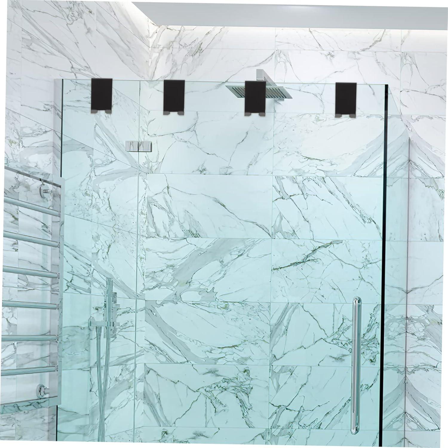 304 Stainless Steel Glass Door Hook Bathroom Towel Holder