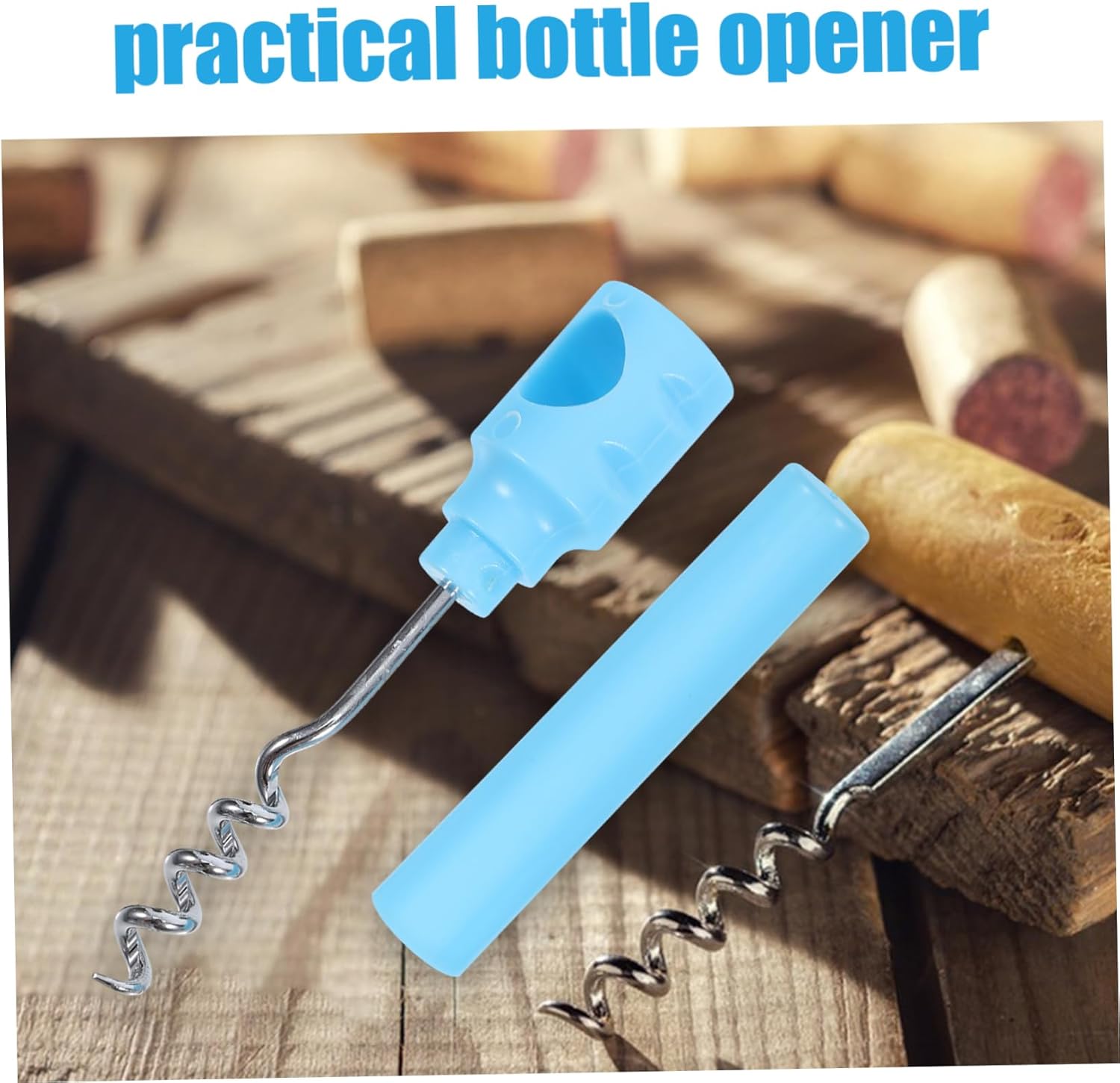 Hoement 5PCS Portable Wine Opener Set with Stopper and Cap Lifter