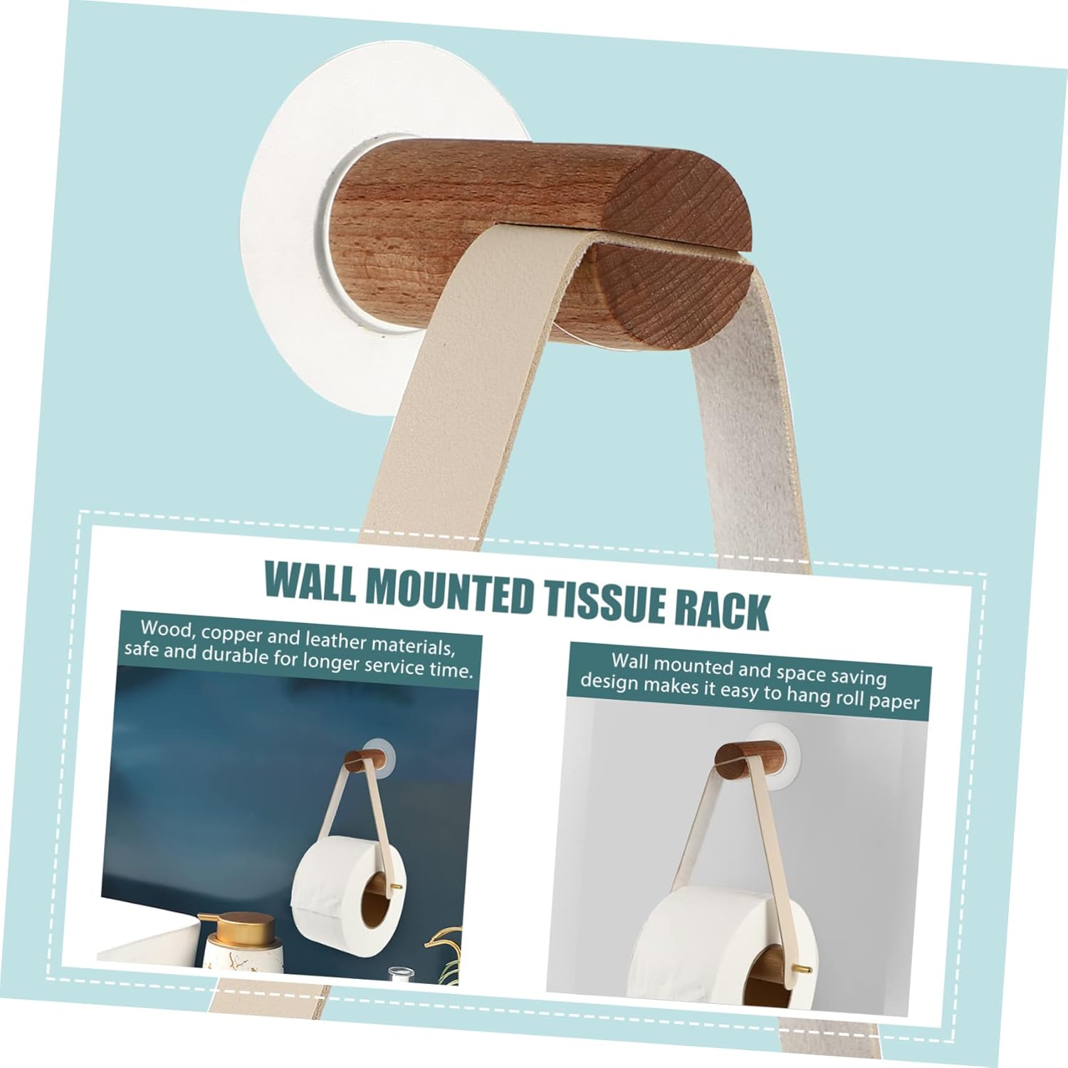 NUOBESTY Wall Mount Toilet Paper Holder Durable and Stylish