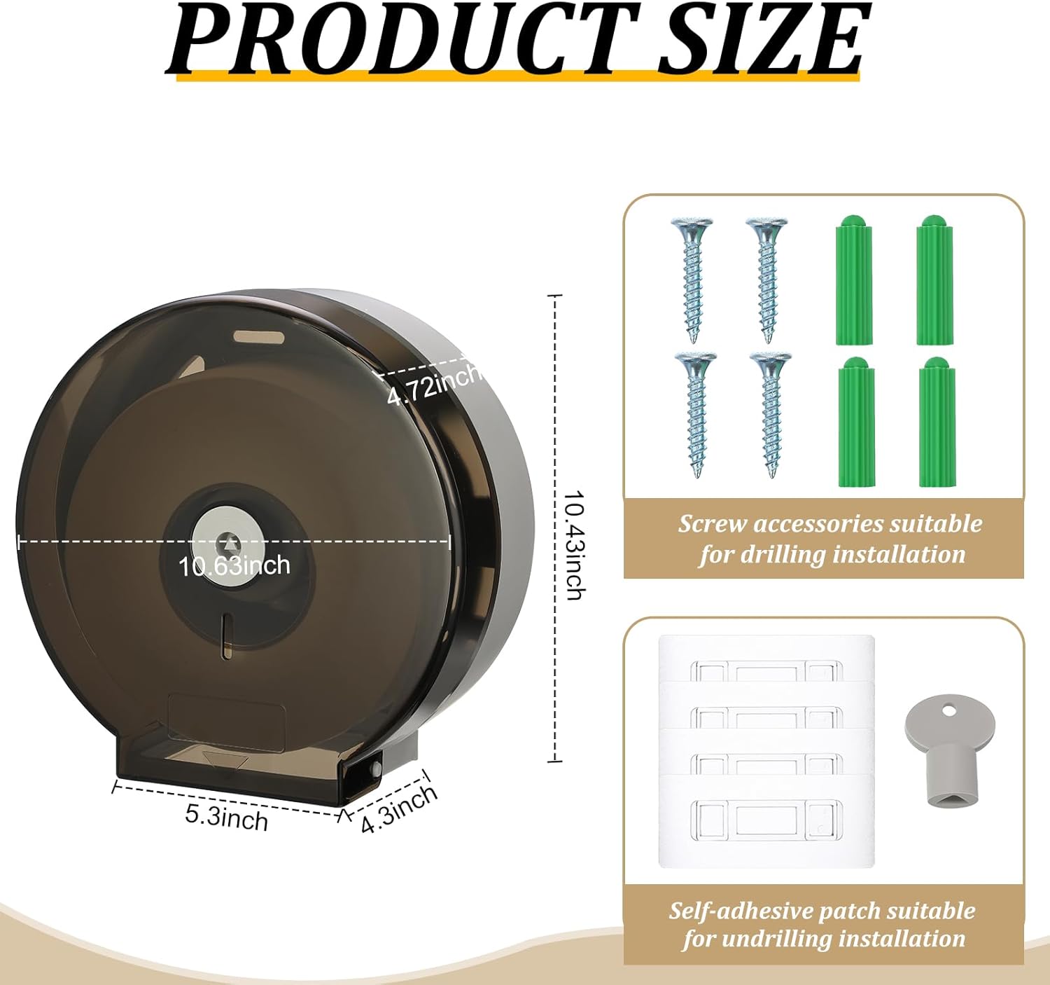 Layhit 6 Pack Toilet Paper Holder Wall Mount