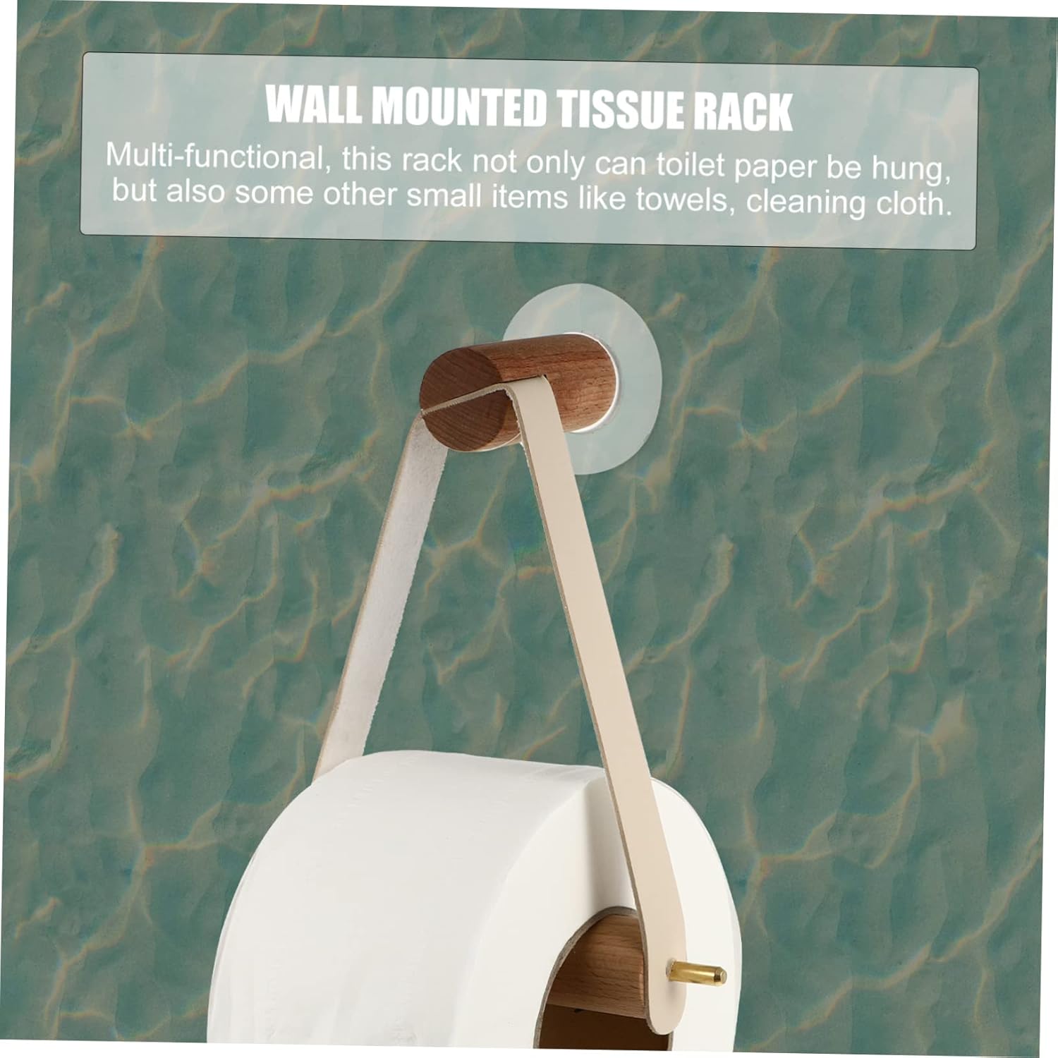 Vaguelly Wall Mounted Toilet Paper Holder with Towel Rack
