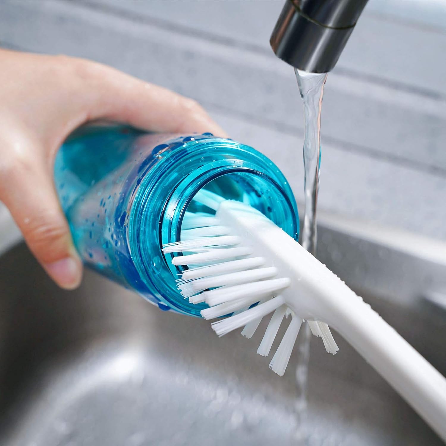 MOSOLAN 3-in-1 Water Bottle Cleaning Brush Set