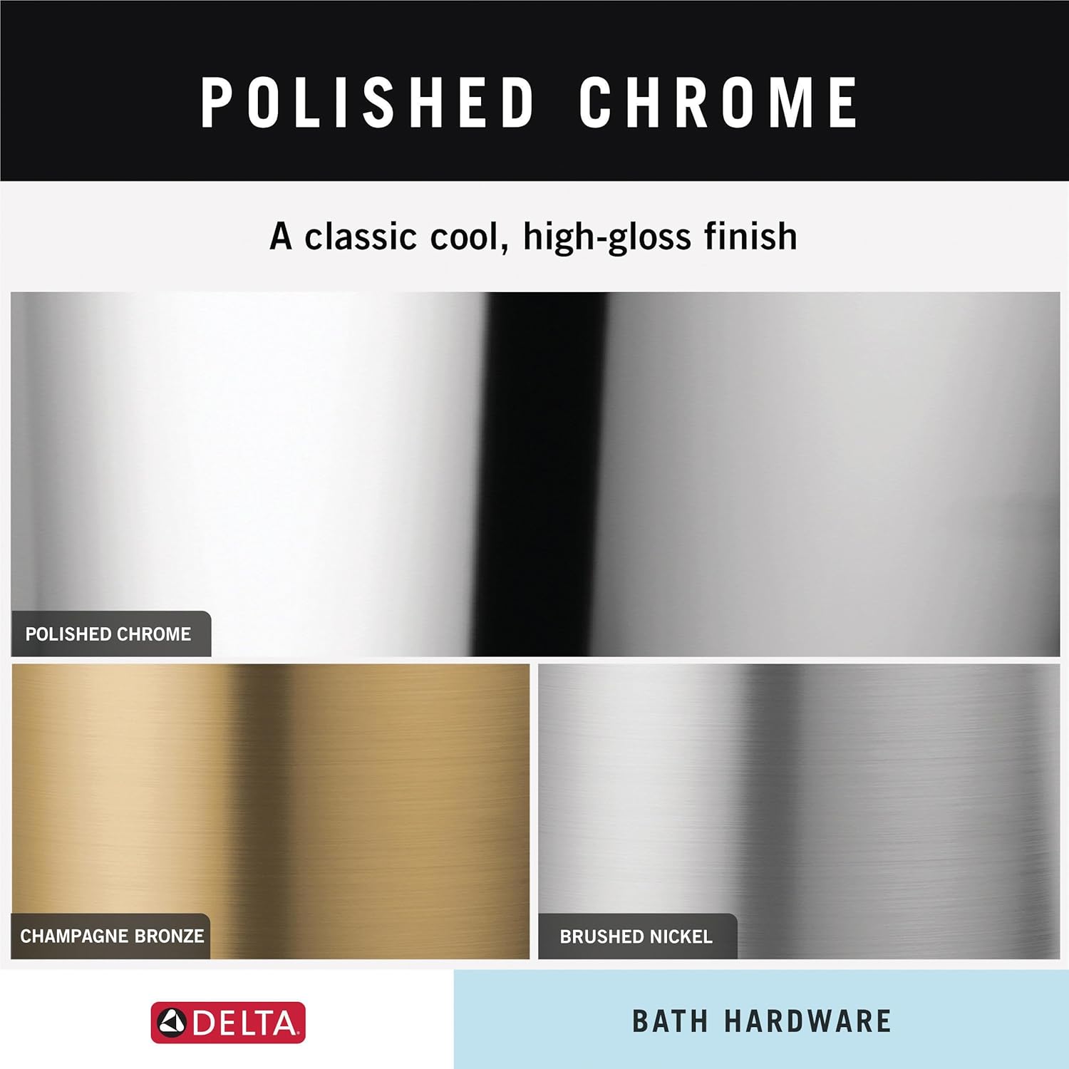 Delta Lahara Toilet Paper Holder Polished Chrome