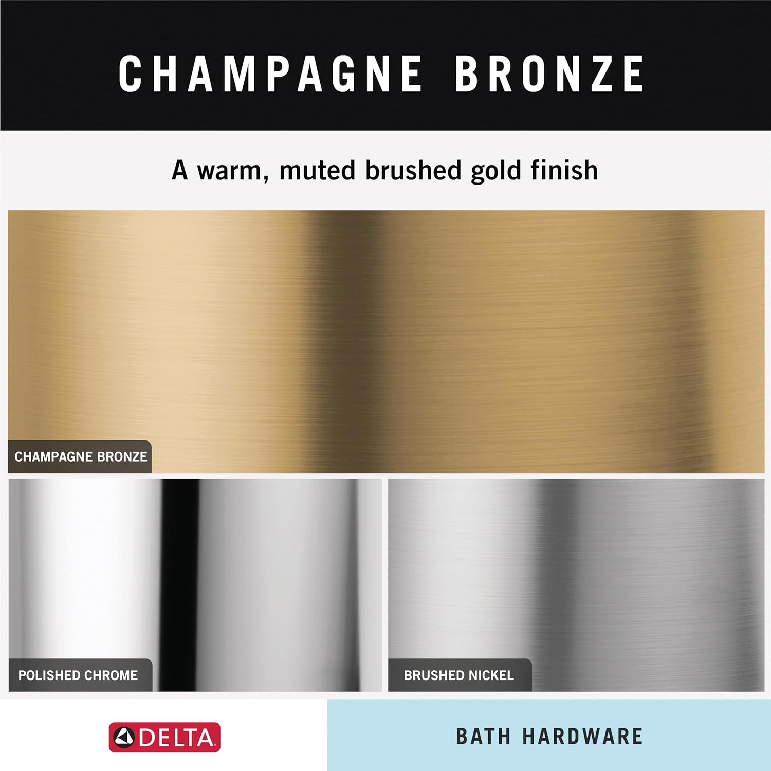 DELTA Stryke 8 in Towel Bar in Champagne Bronze