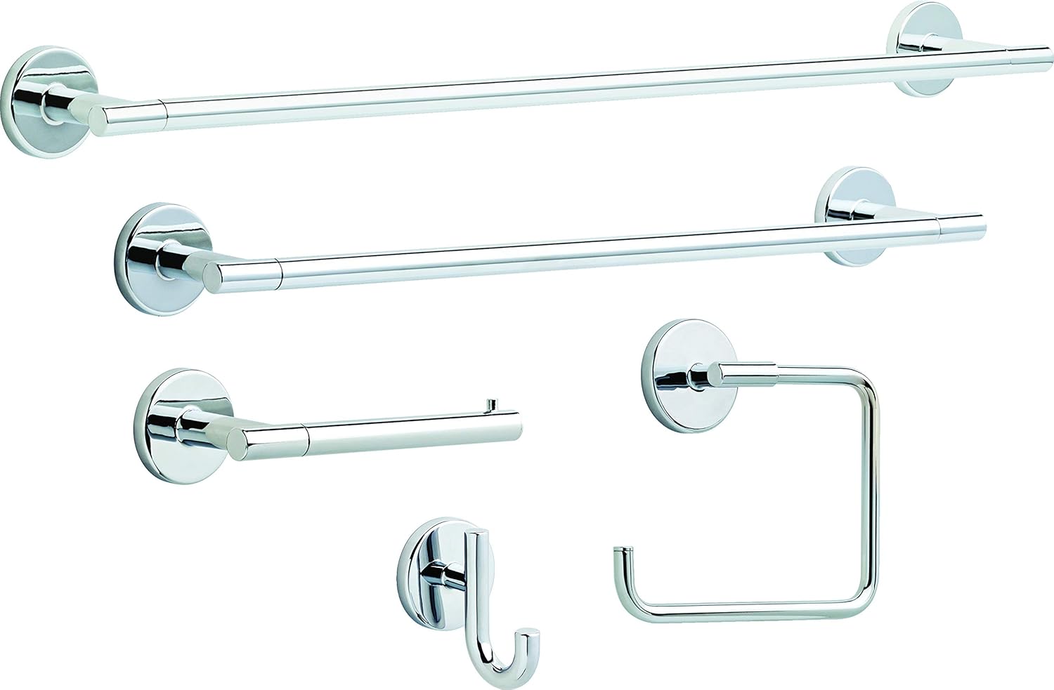 Delta 24 in Wall Mount Towel Bar in Polished Chrome 1