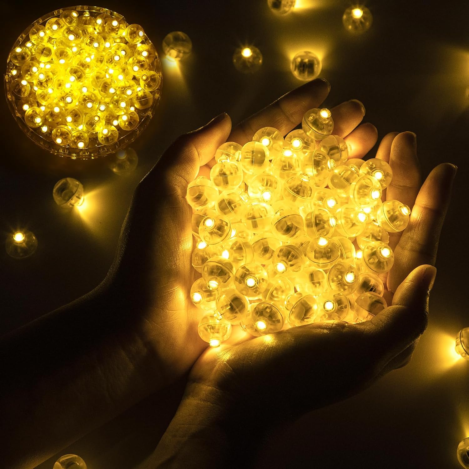 100PCS Waterproof Mini LED Balloon Lights Multicolor