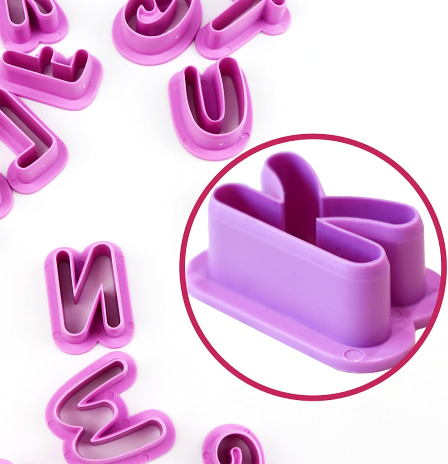 Jigfew 35 Pcs Letter Number Cookie Cutters Set