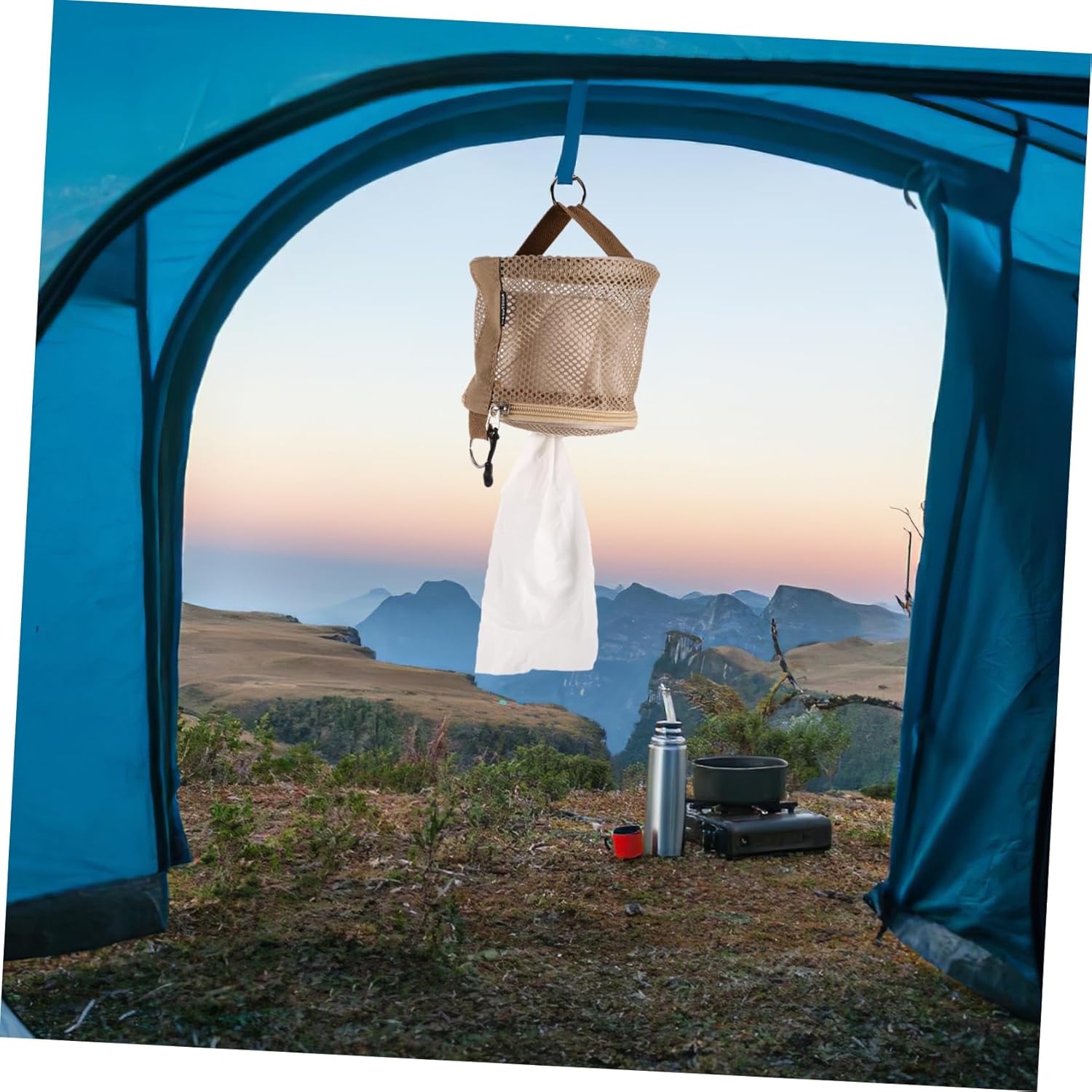 Abaodam Portable Hanging Toilet Paper Holder for Camping and Travel