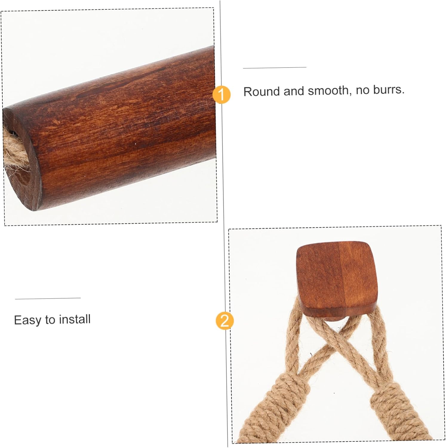 Zerodeko Hand Woven Toilet Paper Holder Walnut Color