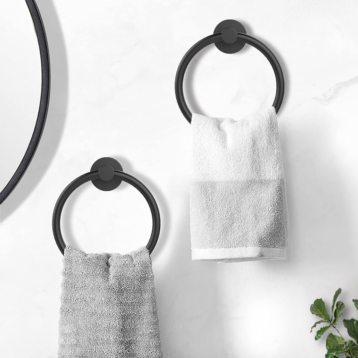 581016pcs Matte Black Bathroom Hardware Set
