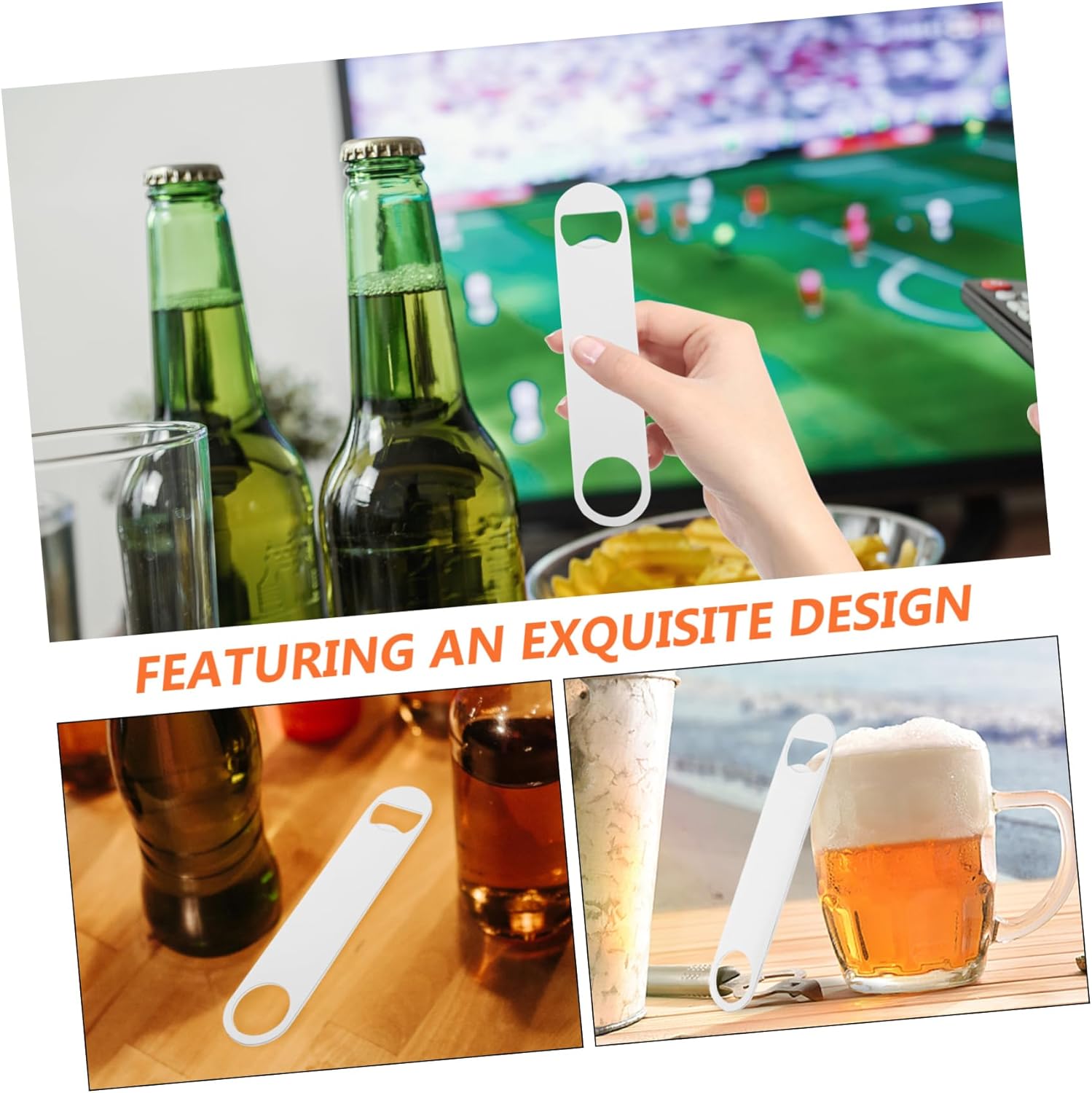 Anneome Stainless Steel Bottle Opener with Sublimation Design 1