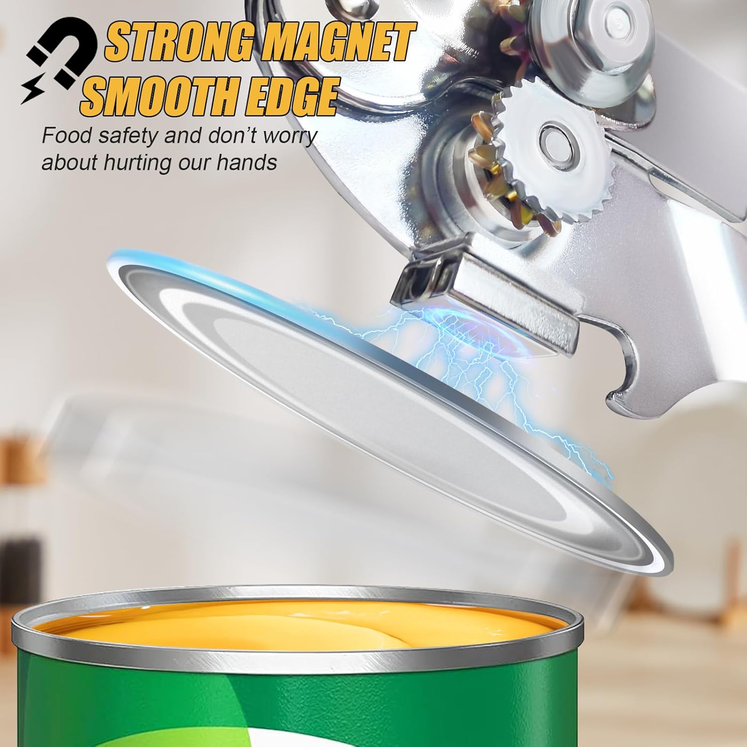 ICEKATI Heavy Duty Manual Can Opener With Magnet
