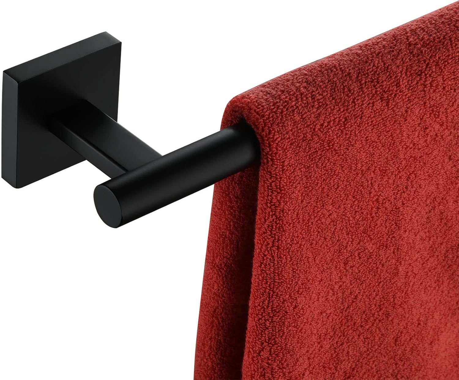 KOKOSIRI Matte Black Towel Rail 24 Inch