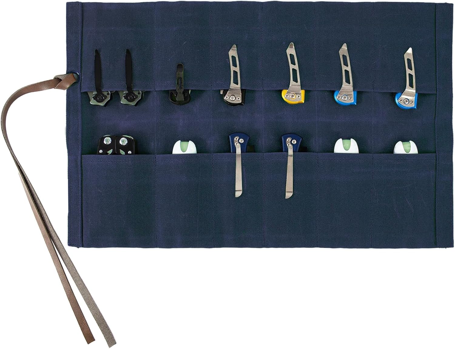 Baizoy Knife Display Bag with 12 Slots Blue