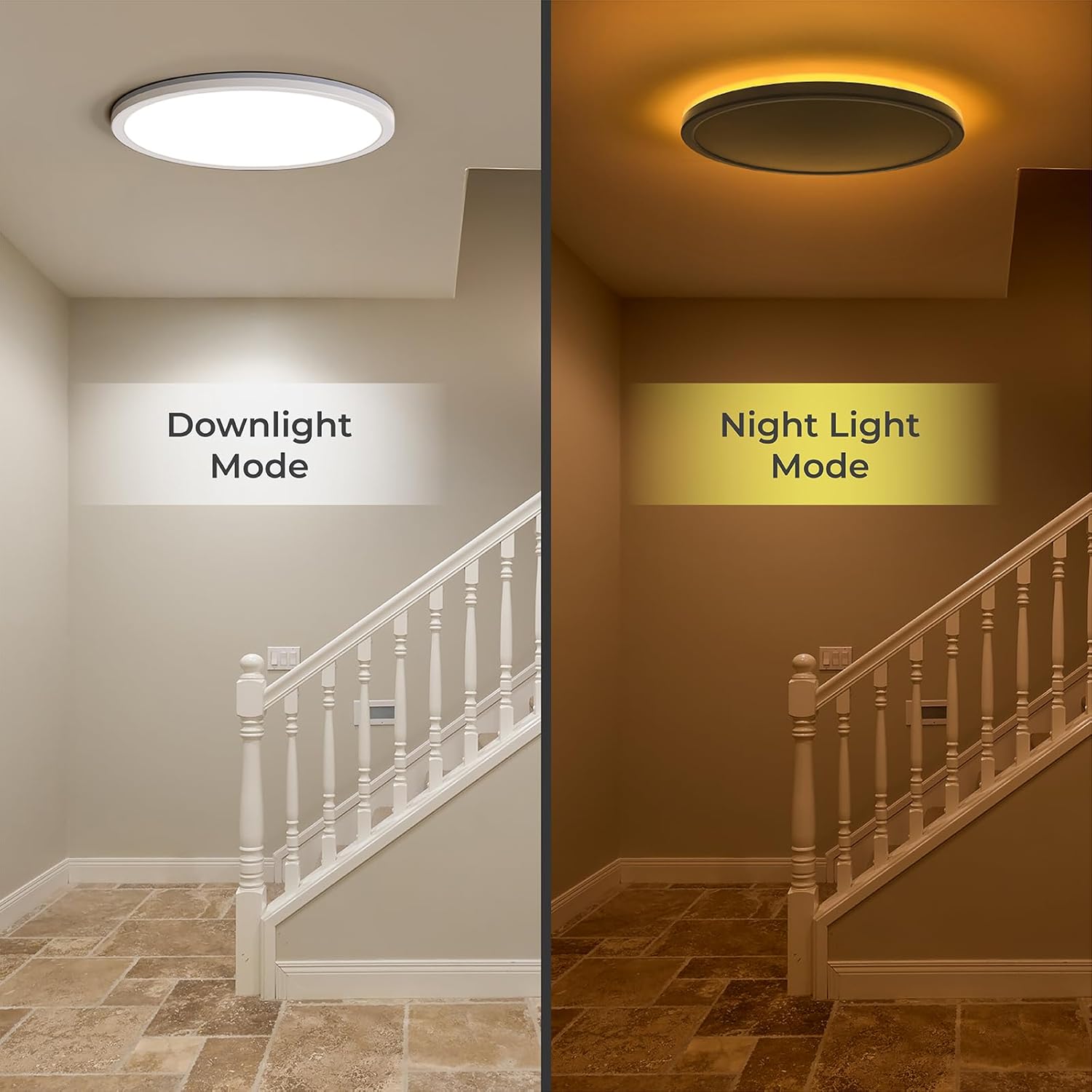 Matane 12in LED Flush Mount Light with Remote Control