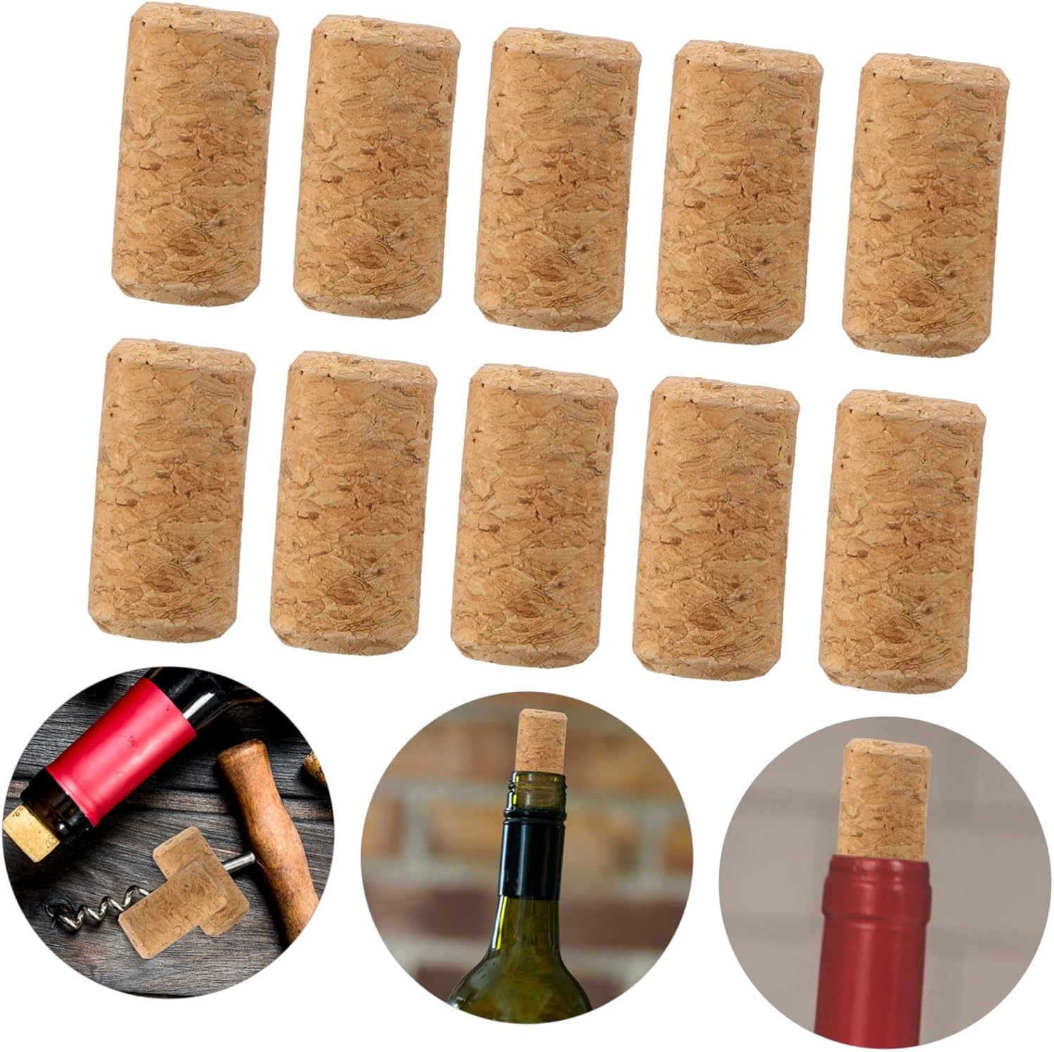 SECFOU 250 Pcs Cork Wine Stopper Set