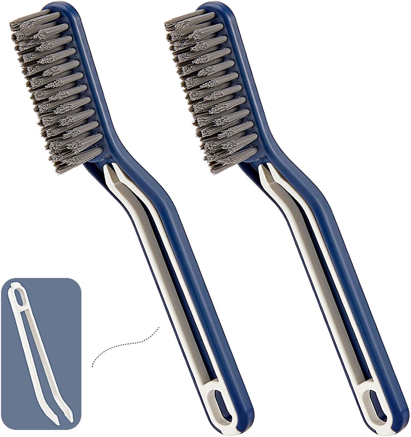 Puisa Hard Bristle Crevice Cleaning Brush - Multi-Purpose Gap Tool