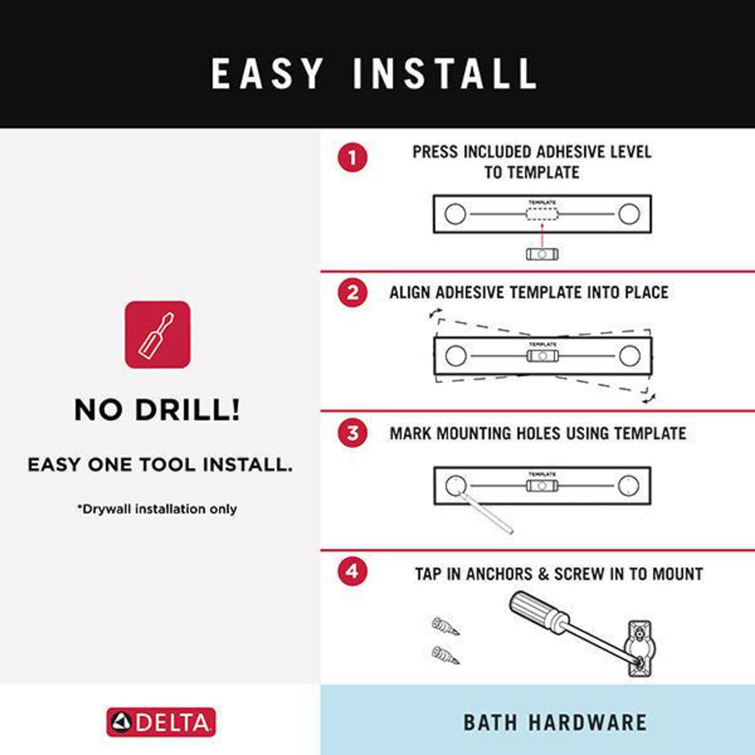 Delta Faucet 78924-SS Tetra Towel Bar 24 Inch Stainless Steel