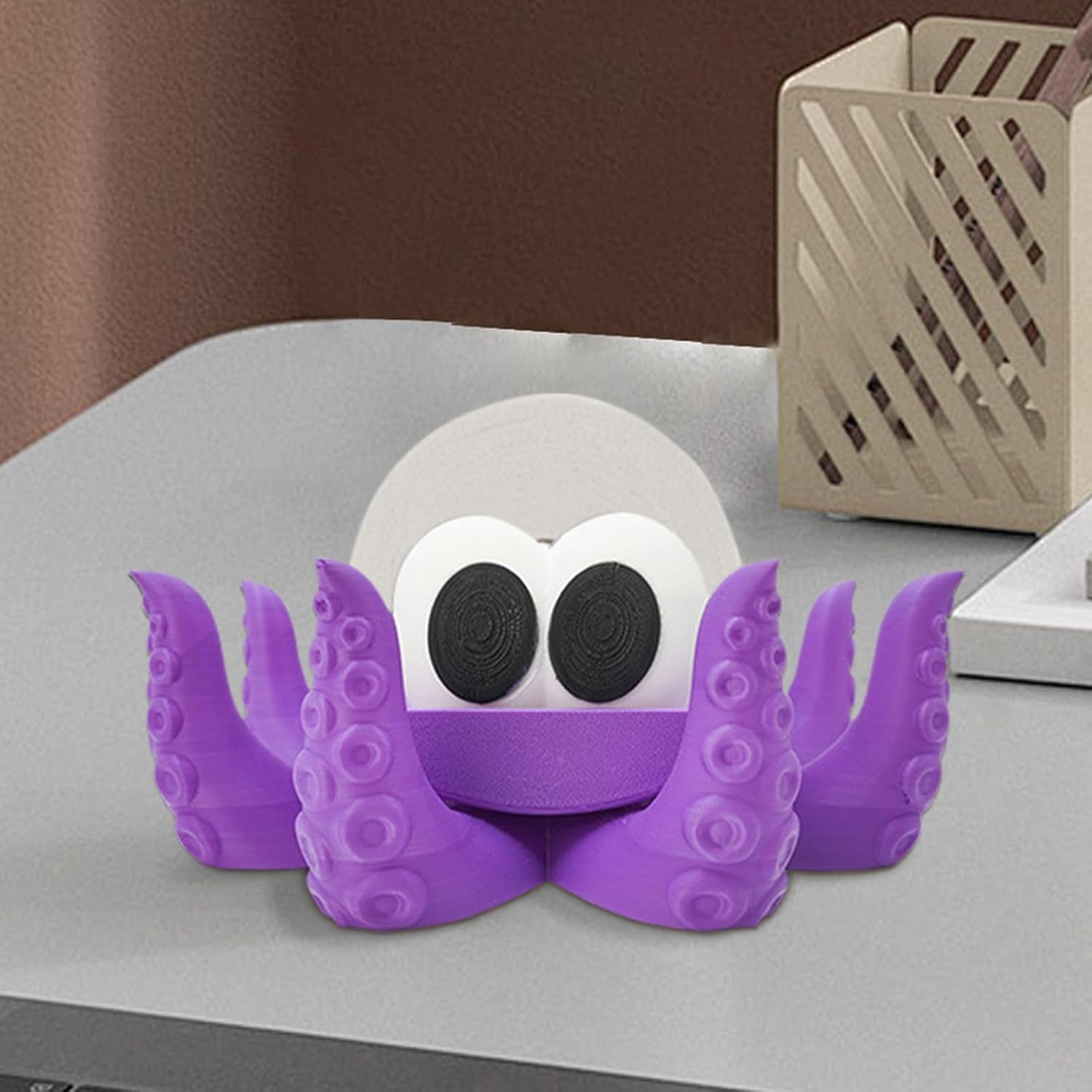 Cute Octopus Toilet Paper Roll Holder