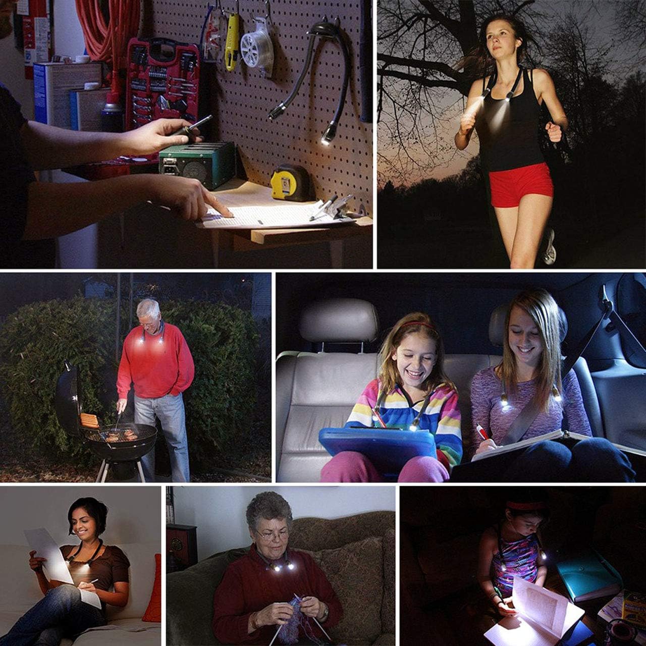 Betensh Rechargeable Book Light for Travel and Reading