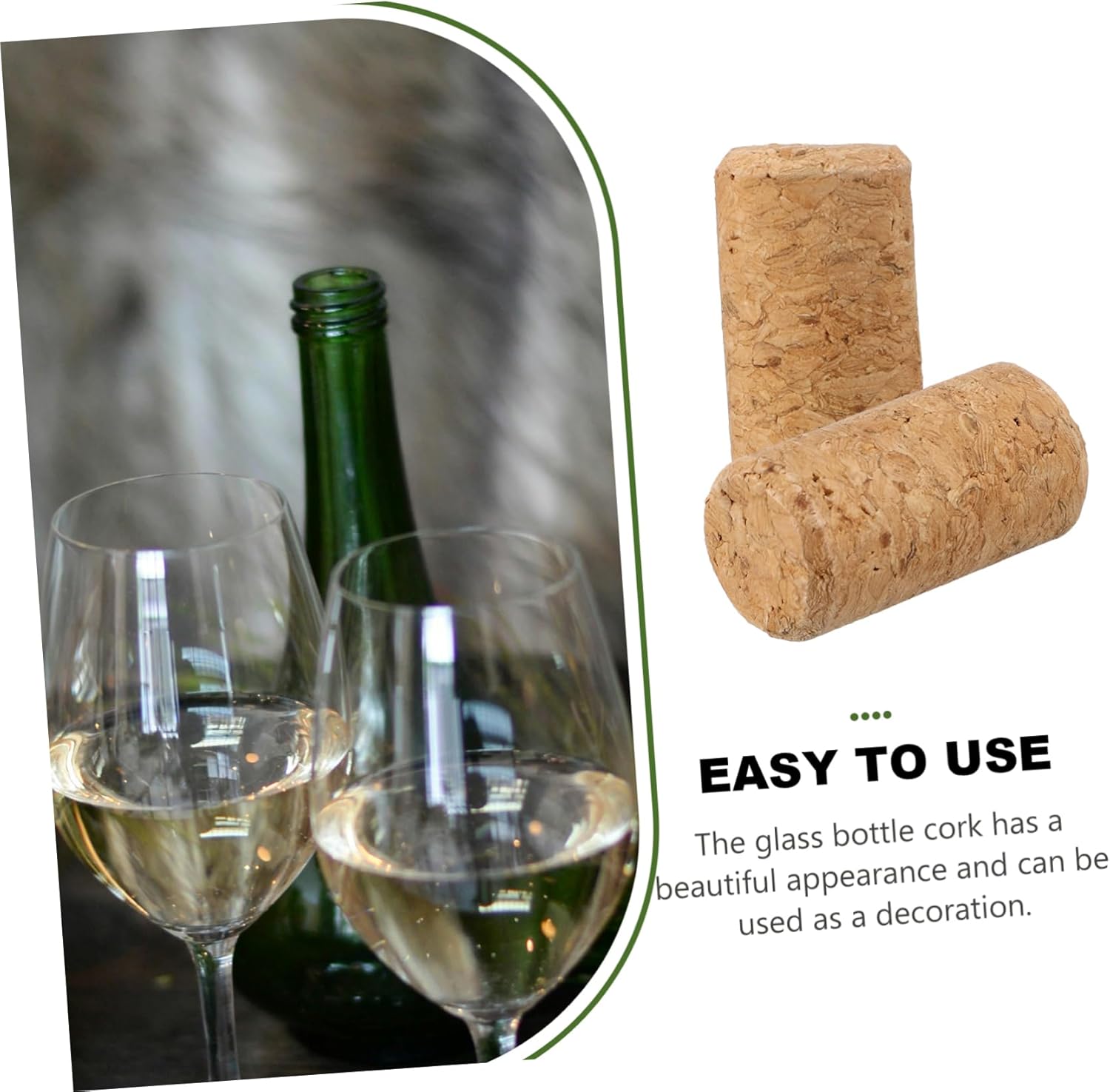 250 Pcs VINTORKY Cork Wine Bottle Stopper Set