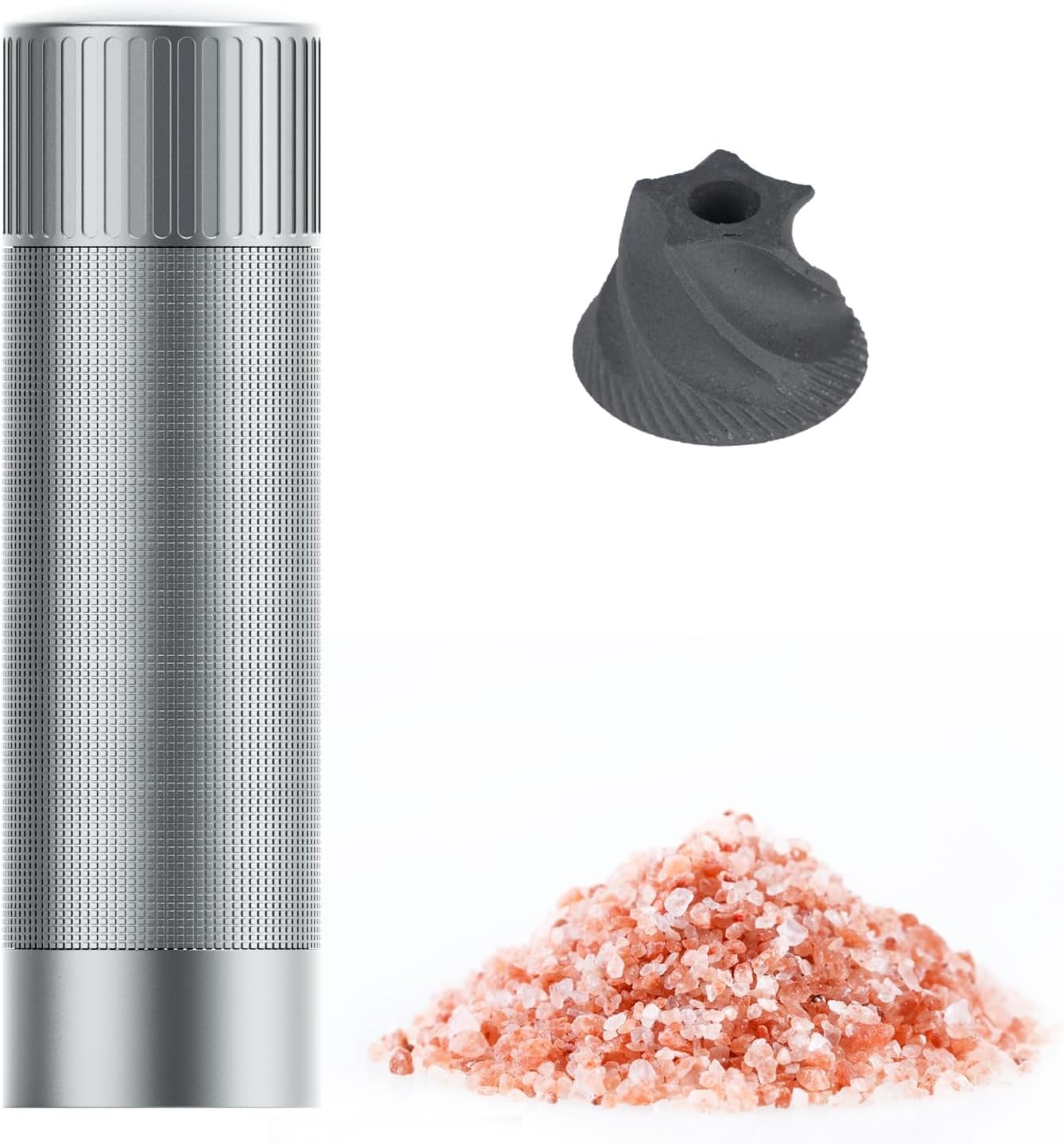 WhiteRhino Professional Salt Pepper Mill with 12 Settings
