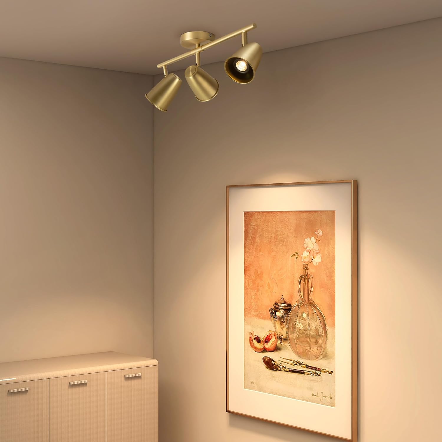 Aisilan 21W Gold LED Track Lighting with Rotating Heads