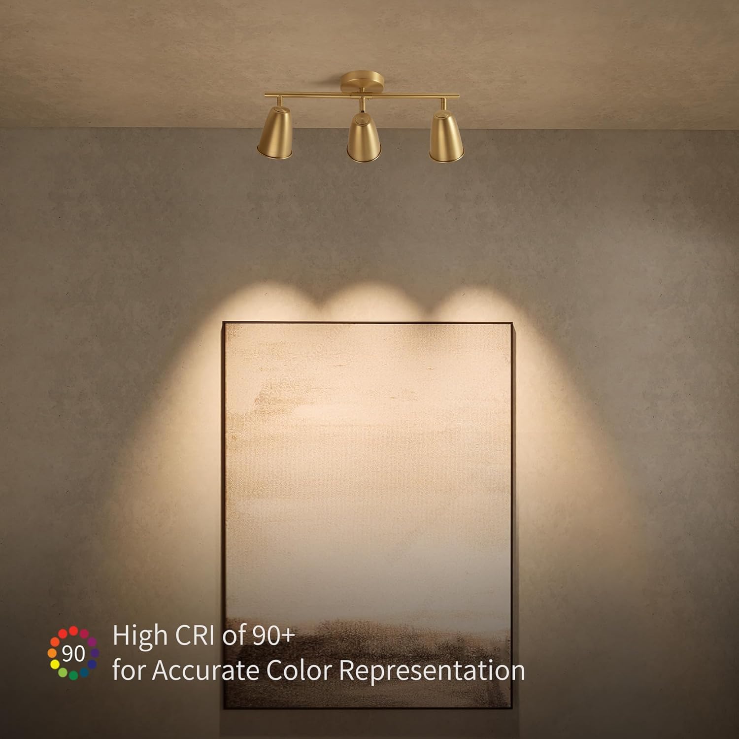 Aisilan 21W Gold LED Track Lighting with Rotating Heads