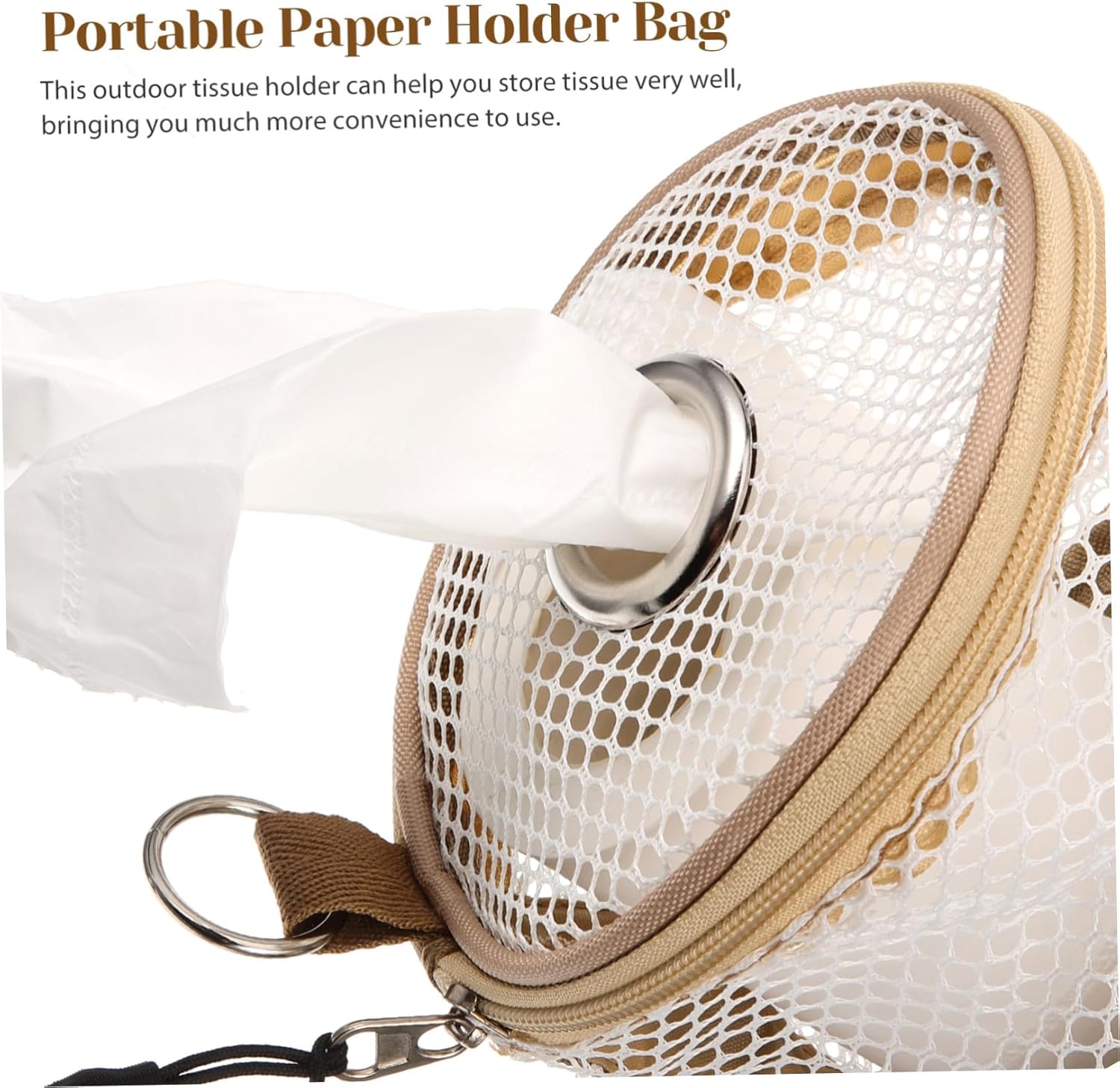 Mobestech Portable Toilet Paper Holder Bag for Camping and Car Use
