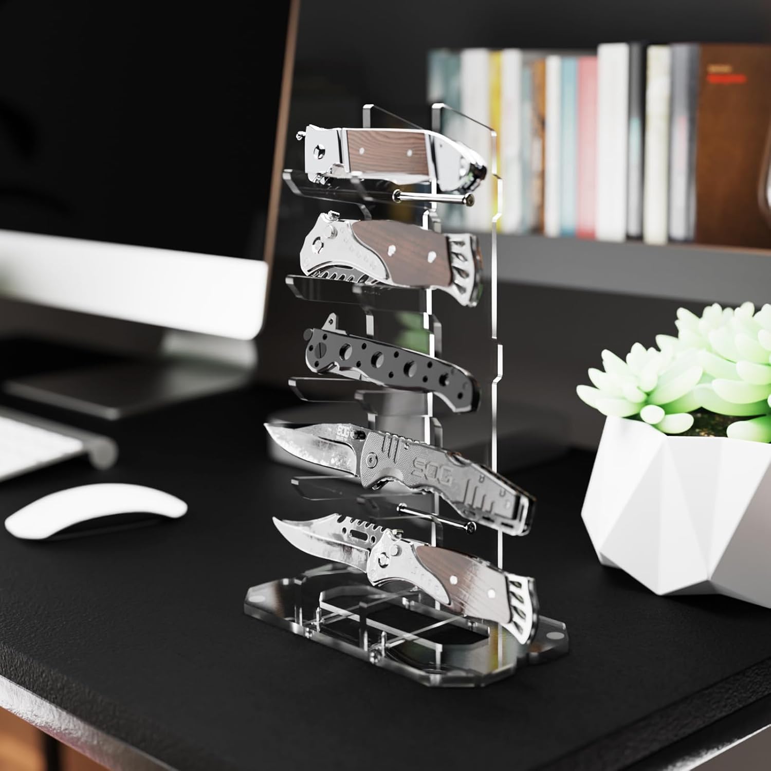Cosmos Acrylic Knife Display Stand EDC Organizer 1
