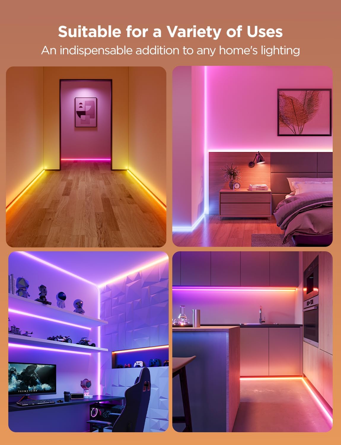 Govee 164ft RGBIC LED Strip Light with Smart Control