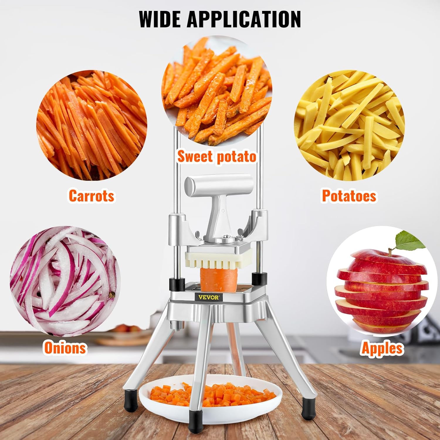 VEVOR Commercial Vegetable Chopper 14 Blade Chopper
